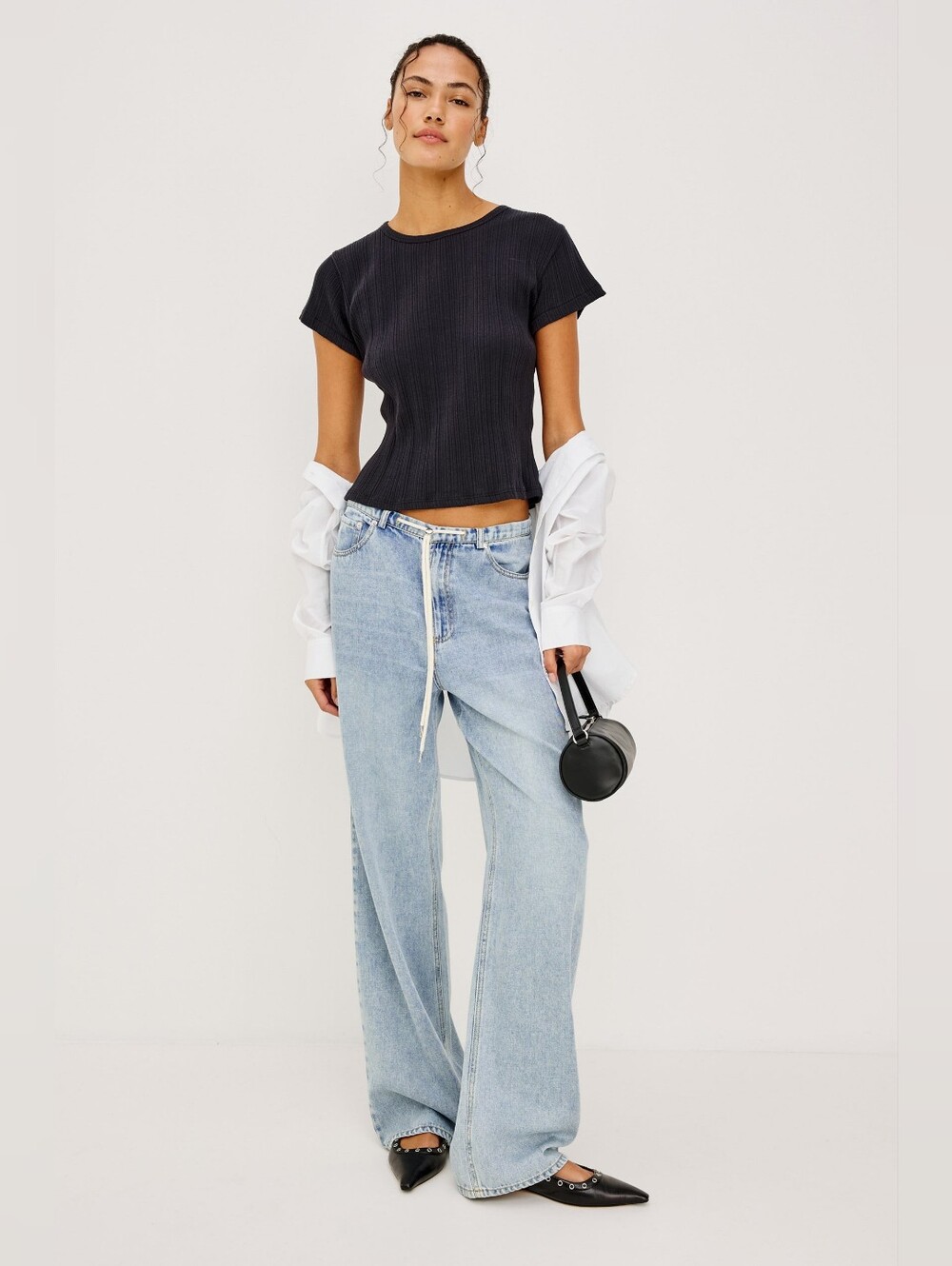 Rails Light Blue Wide Leg Jeans
